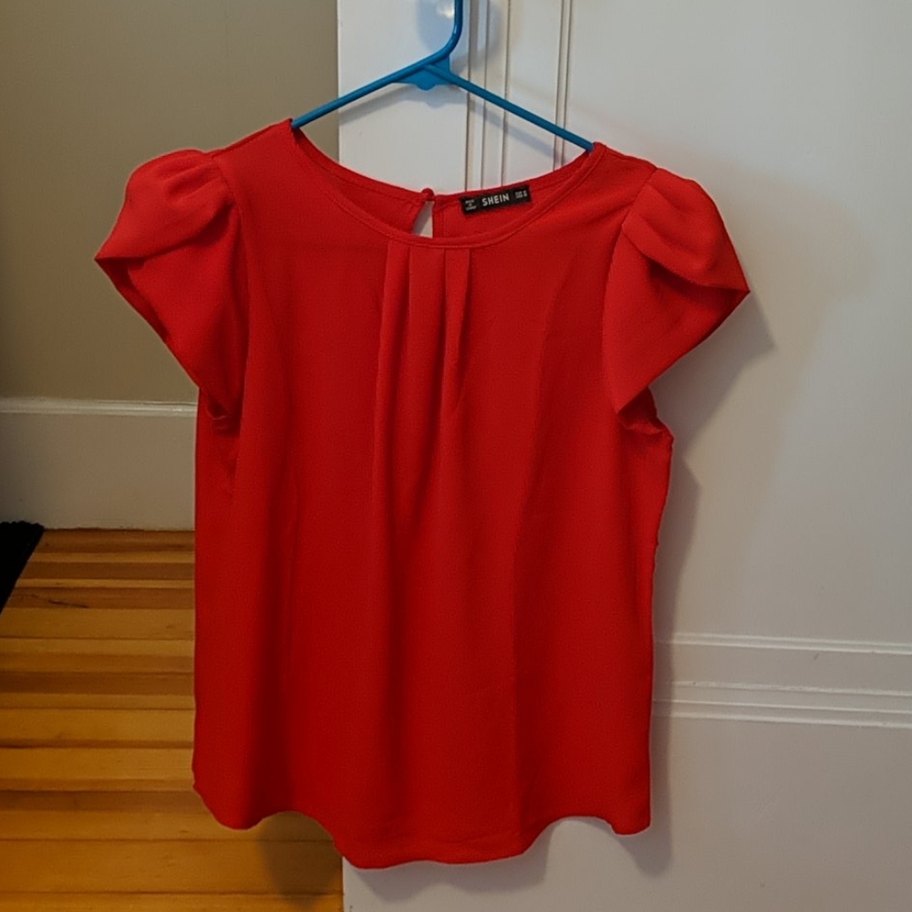 Red blouse